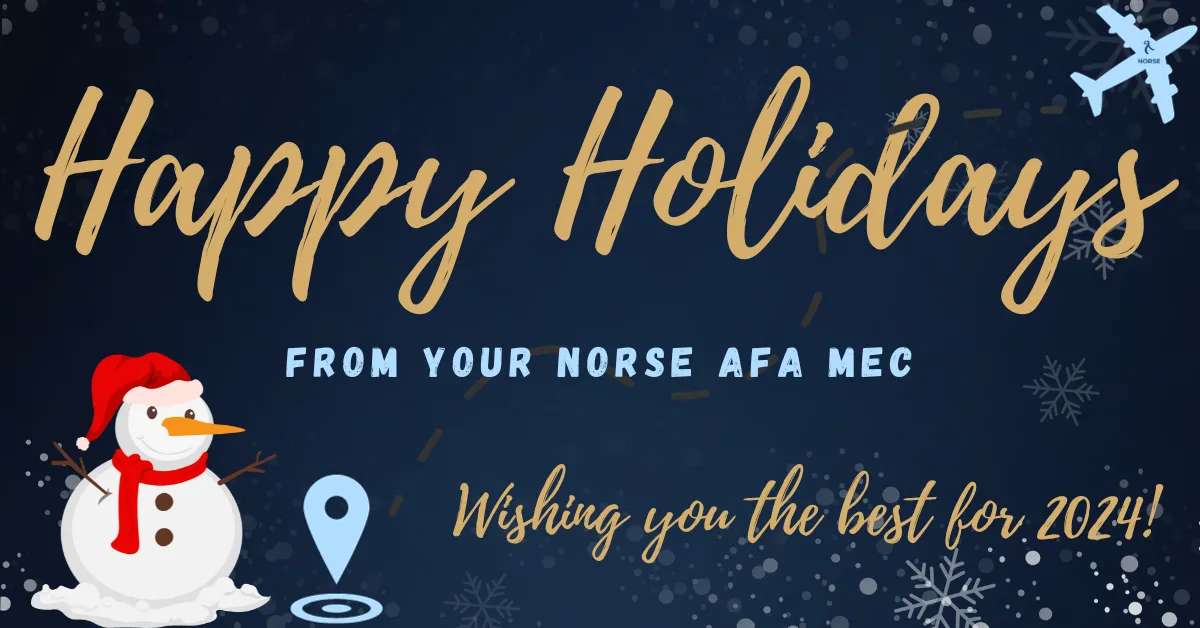 happy holidays from your mec