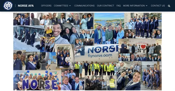 norse afa website screenshot