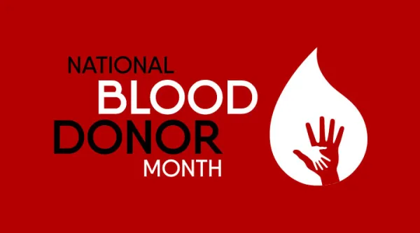 national blood donor month