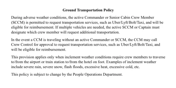ground transportation policy