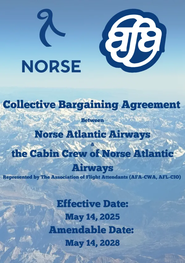Norse Atlantic 2025 CBA