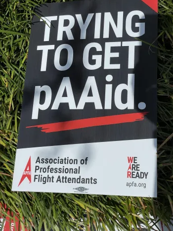 APFA Picket Sign